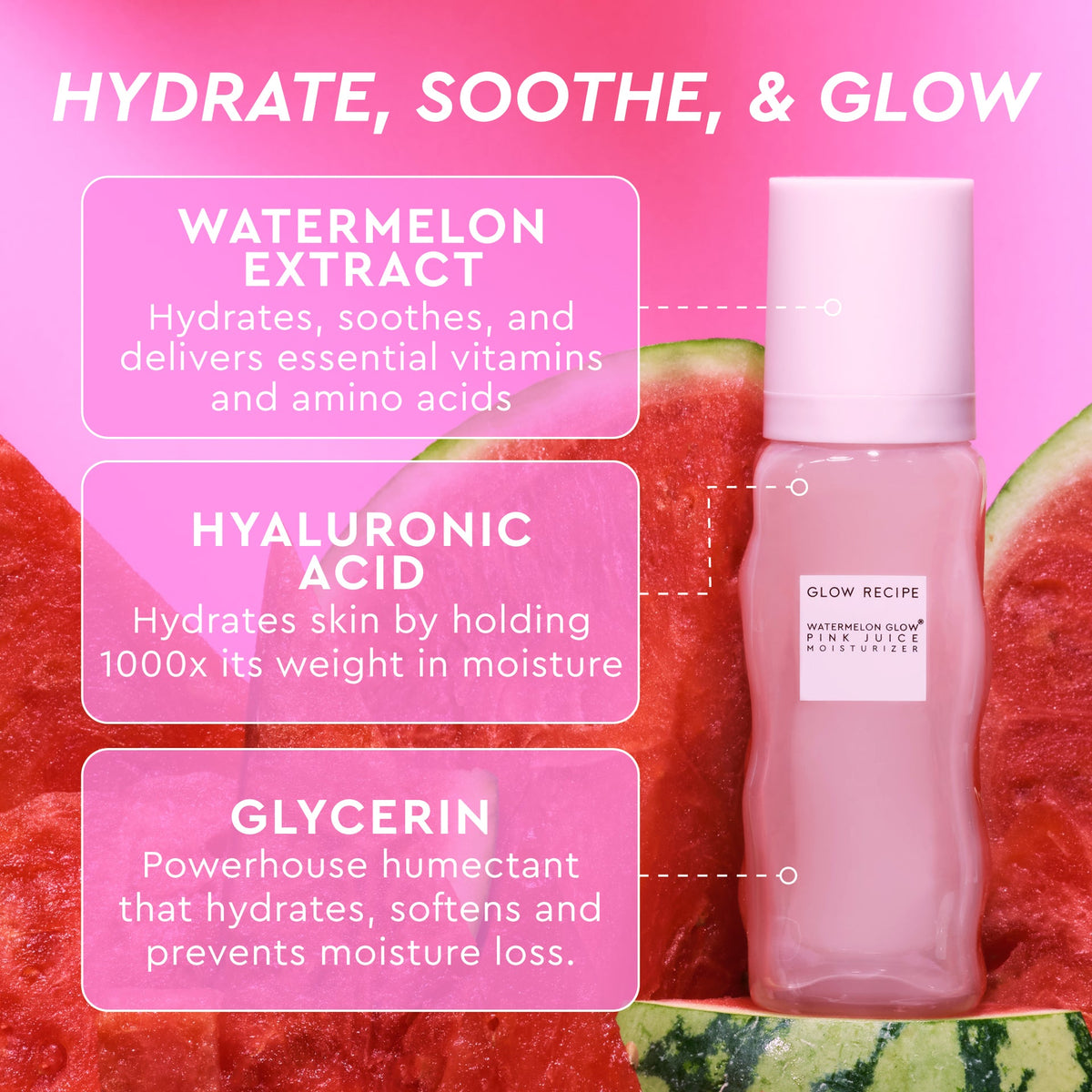 Watermelon Glow Pink Juice Oil-Free Refillable Moisturizer
